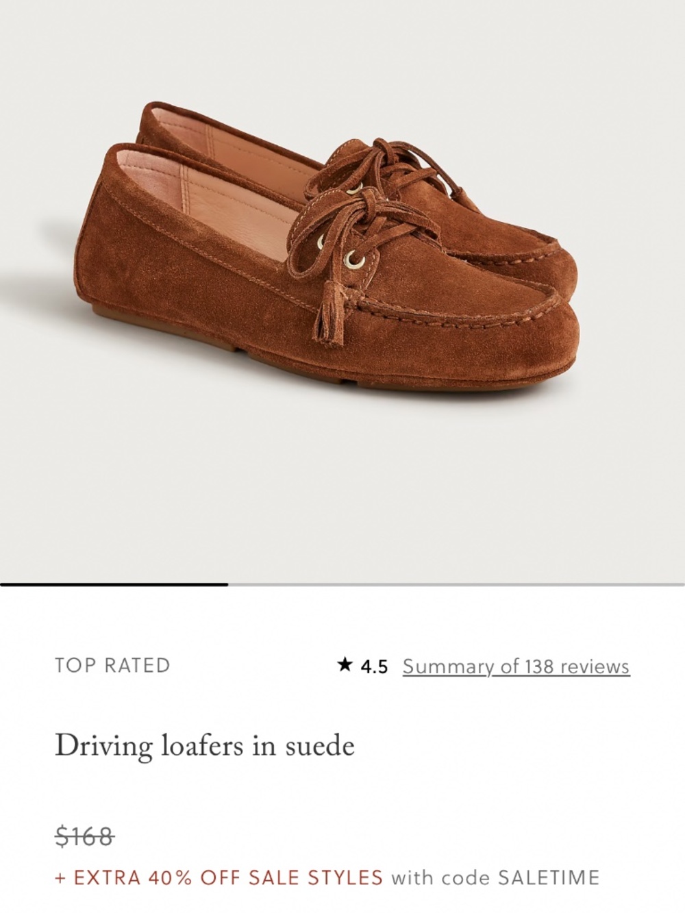 JCrew Women’s Driving Loafers size 9